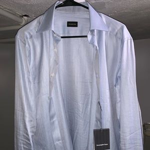Blue Ermenegildo Zegna Dress Shirt